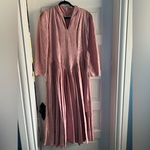 Norma Kamali Pink Long Sleeve Dress